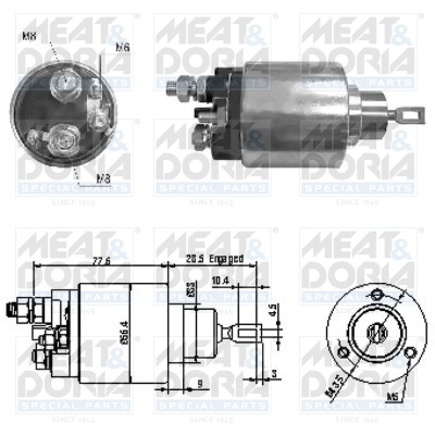 Solenoid Switch, starter